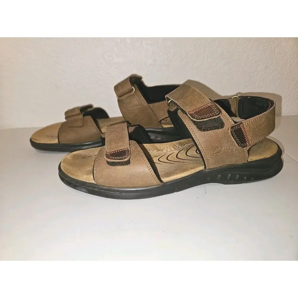 Clarks Collection Mens Size 13 Leather Hapsford Creek Sandals